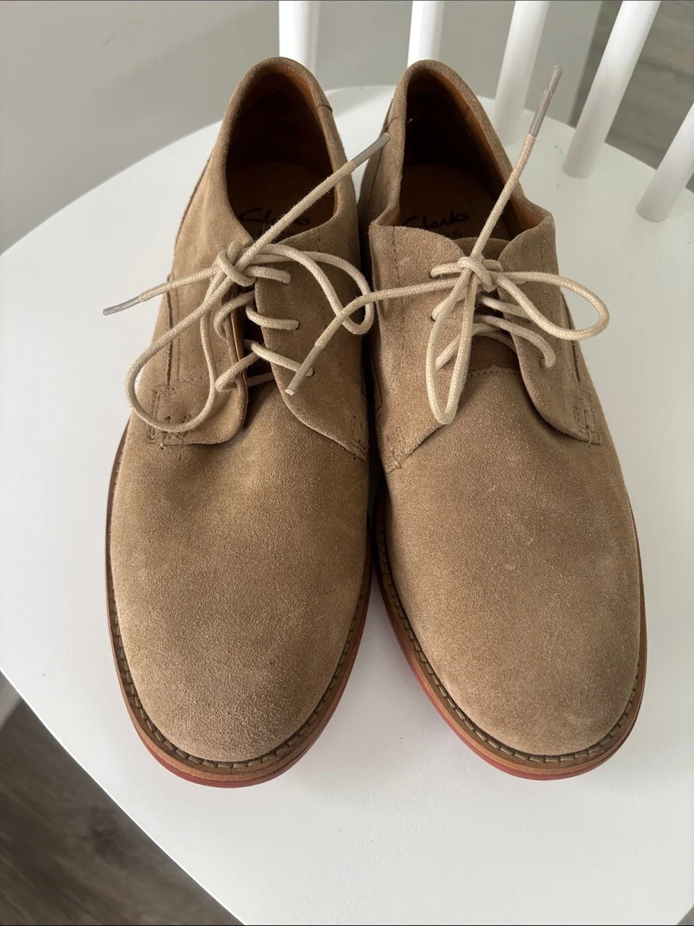 NWT Clarks Men’s Tan Suede Bucks
